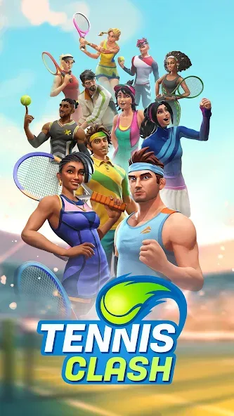 Взломанная Tennis Clash: Multiplayer Game [MOD: безлимитные деньги и энергия] на Андроид — скриншот 4