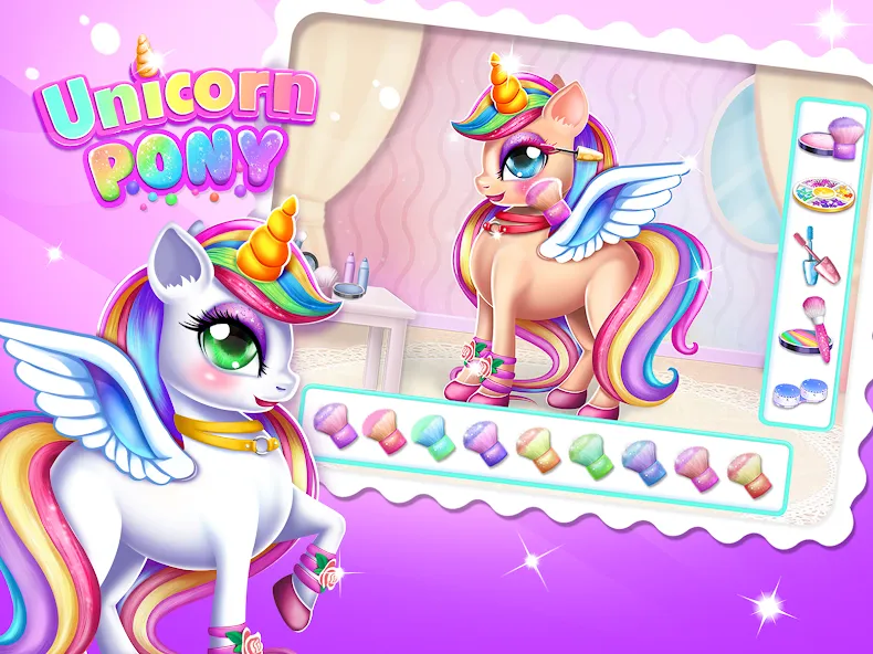 Скачать Unicorn Dress up Girls Game [MOD: безлимитные монеты и наряды] — скриншот 1