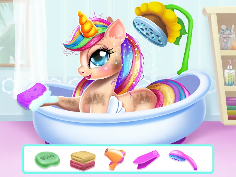 Скачать Unicorn Dress up Girls Game [MOD: безлимитные монеты и наряды] — скриншот 2