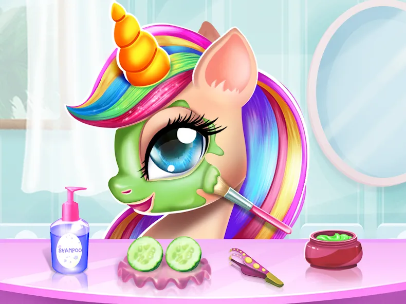 Скачать Unicorn Dress up Girls Game [MOD: безлимитные монеты и наряды] — скриншот 3