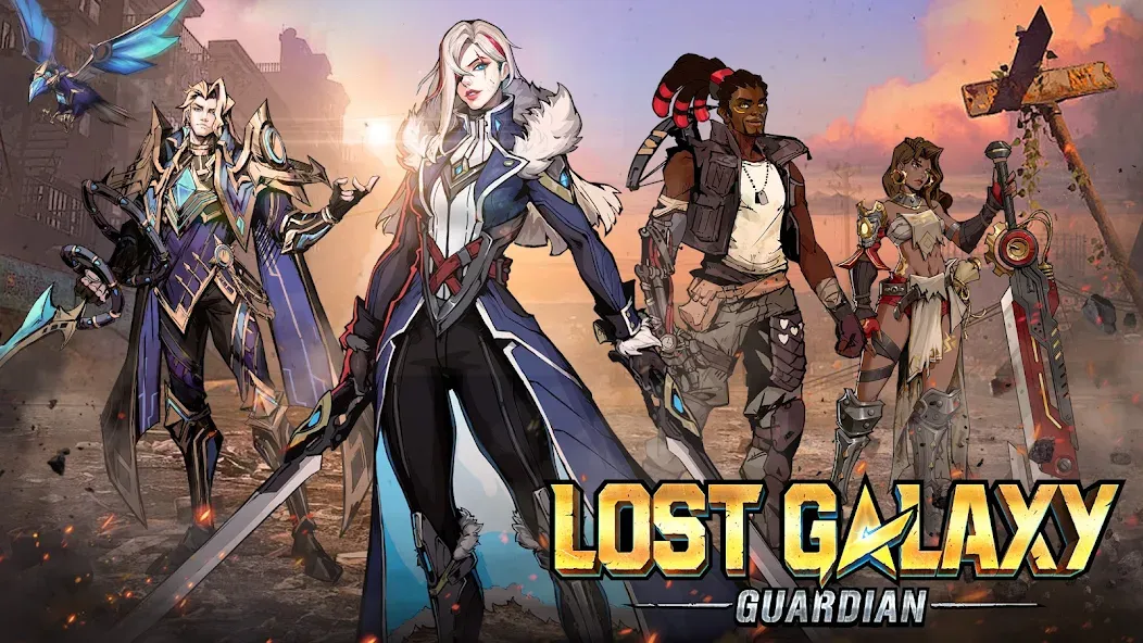 Скачать Lost Galaxy: Guardian [MOD: безлимитные ресурсы и мощное оружие] — скриншот 1