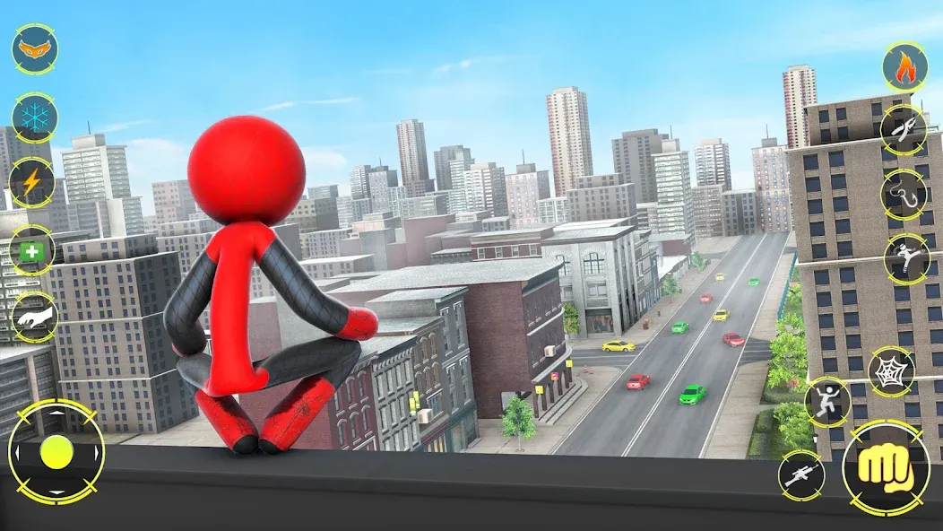 StickMan Rope Hero Spider Game [MOD: безлимитные деньги и суперспособности] — Скачать бесплатно (APK) — скриншот 5