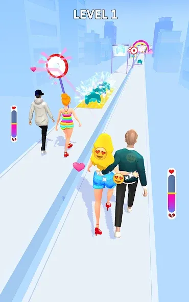Скачать взлом Bestie Breakup - Run for Love [MOD: безлимитные деньги и все уровни] — скриншот 2