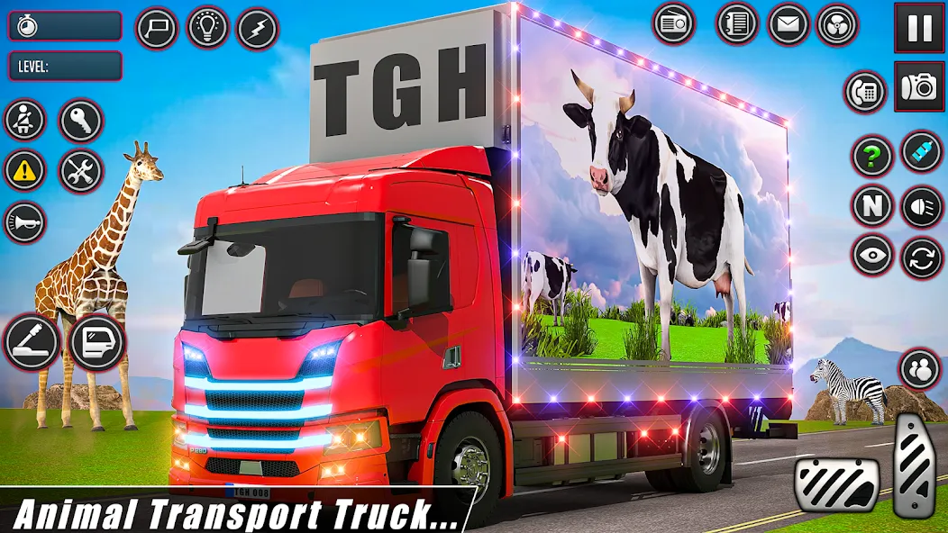Скачать взлом Animal Transport Driving Games [MOD: без рекламы и открыты все уровни] — скриншот 4