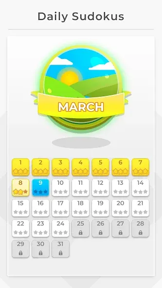 Взломанная Sudoku - Offline Games [MOD: без рекламы и подсказки доступны] на Андроид — скриншот 3