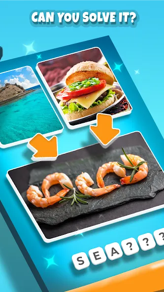 2 Pics 1Word. Offline Games [MOD: открыты все уровни и подсказки] последняя версия — скриншот 3