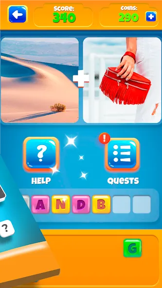 2 Pics 1Word. Offline Games [MOD: открыты все уровни и подсказки] последняя версия — скриншот 4