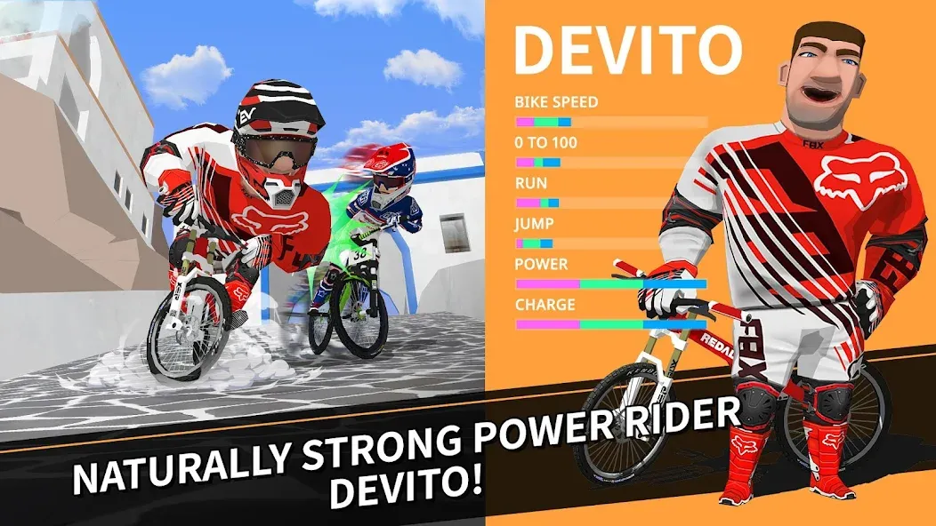 Взломанная Downhill Masters [MOD: безлимитные деньги и улучшенные велосипеды] на Андроид — скриншот 4