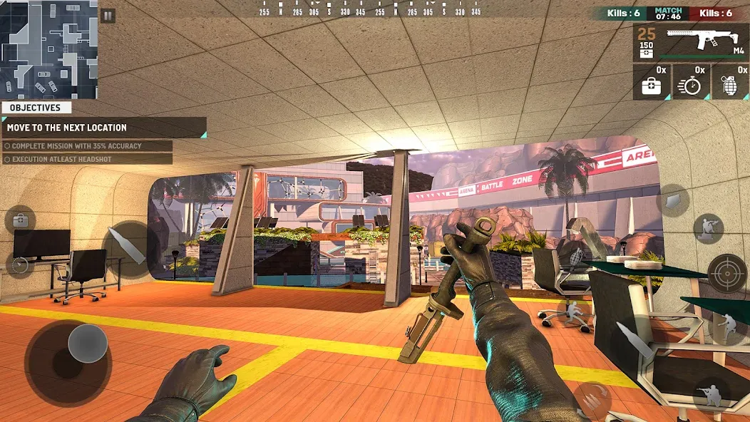 Скачать BattleZone: PvP FPS Shooter [MOD: безлимитные патроны и здоровье] на телефон — скриншот 4