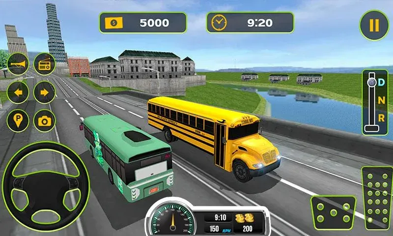 School Bus Driving Game [MOD: безлимитные деньги и топливо] — Скачать бесплатно (APK) — скриншот 2