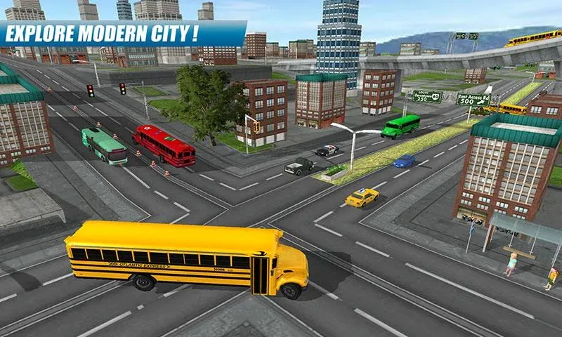 School Bus Driving Game [MOD: безлимитные деньги и топливо] — Скачать бесплатно (APK) — скриншот 3