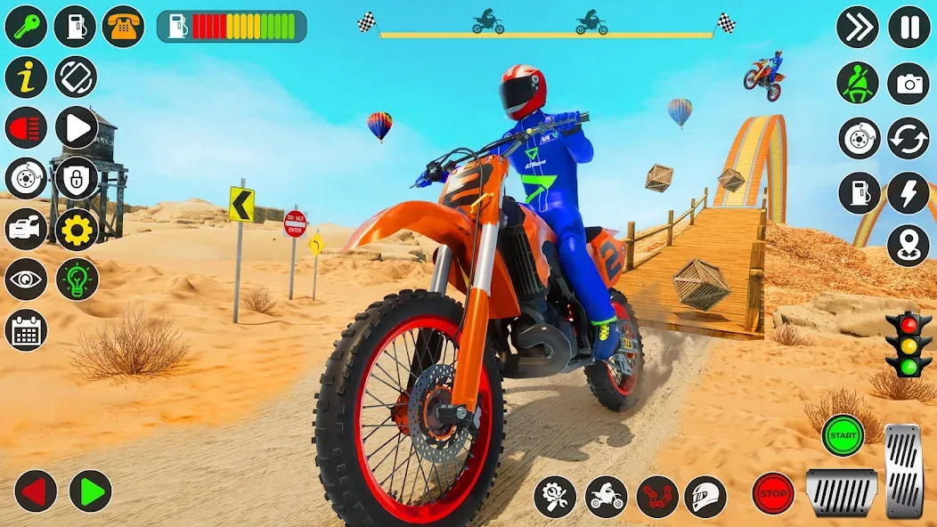 Bike Stunt Games Stunt Bike 3D [MOD: безлимитные деньги и все байки] (Бесплатно / APK) — скриншот 2