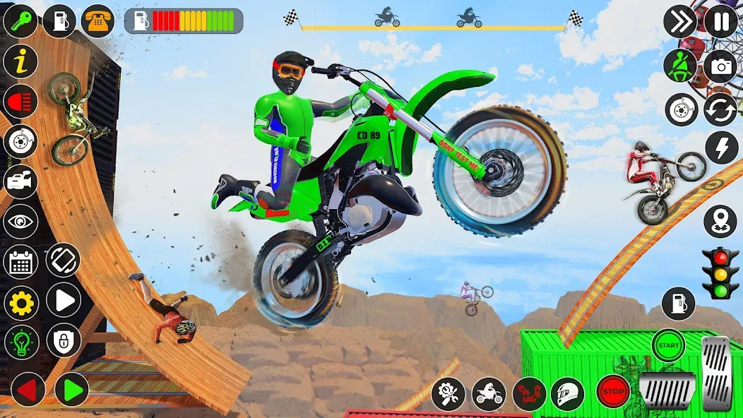 Bike Stunt Games Stunt Bike 3D [MOD: безлимитные деньги и все байки] (Бесплатно / APK) — скриншот 3