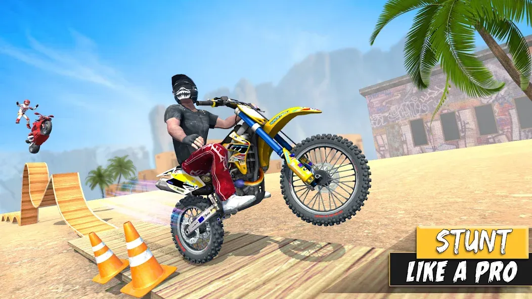 Bike Stunt Games Stunt Bike 3D [MOD: безлимитные деньги и все байки] (Бесплатно / APK) — скриншот 4