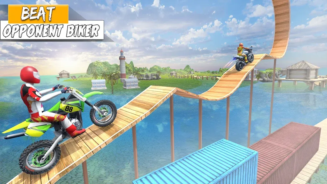 Bike Stunt Games Stunt Bike 3D [MOD: безлимитные деньги и все байки] (Бесплатно / APK) — скриншот 5
