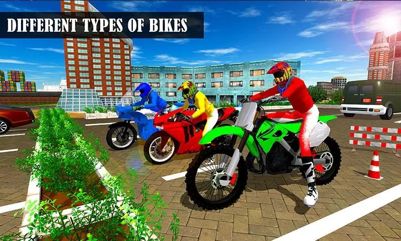 Bike Parking Moto Driving Game [MOD: безлимитные деньги и все мотоциклы] на Андроид — скриншот 2