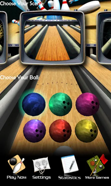 3D Bowling [MOD: безлимитные монеты и все шары] последняя версия — скриншот 1