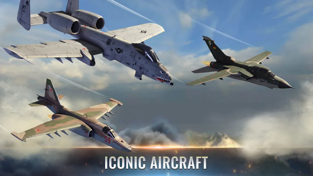 Fighter Pilot: HeavyFire [MOD: безлимитные деньги и топливо] на Андроид — скриншот 1