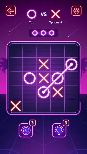 Tic Tac Toe - Offline XOXO [MOD: без рекламы и всё открыто] последняя версия — скриншот 1