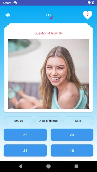 Quiz - Guess her age challenge [MOD: открыты все возрастные испытания] на Андроид — скриншот 1