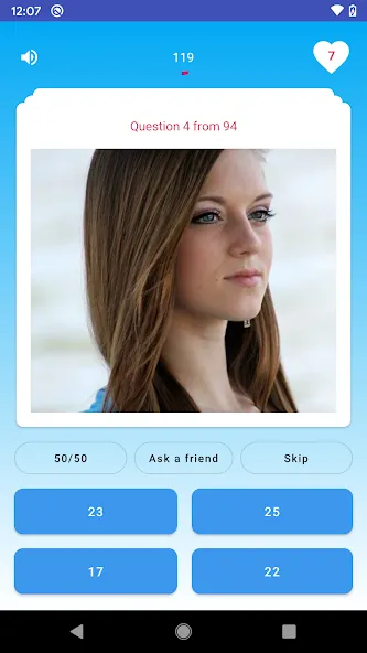 Quiz - Guess her age challenge [MOD: открыты все возрастные испытания] на Андроид — скриншот 3