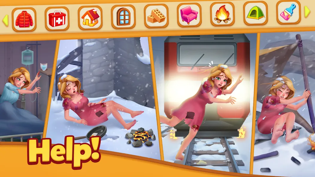 Взломанная Tile Family: Match Puzzle Game [MOD: безлимитные подсказки и бустеры] на Андроид — скриншот 1