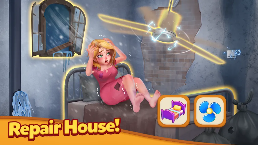 Взломанная Tile Family: Match Puzzle Game [MOD: безлимитные подсказки и бустеры] на Андроид — скриншот 3