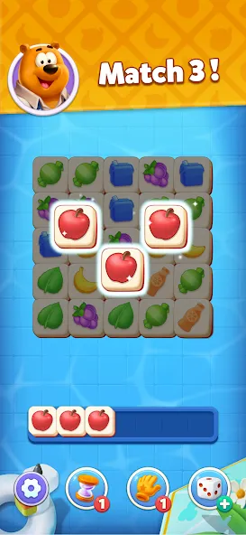 Tile Match - Brain Puzzle Game [MOD: безлимитные подсказки и отмены] последняя версия — скриншот 1