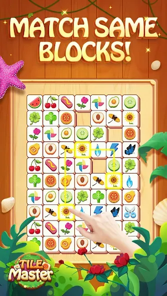 Скачать Tile Master® - Triple Match [MOD: безлимитные подсказки и отмены ходов] — скриншот 1