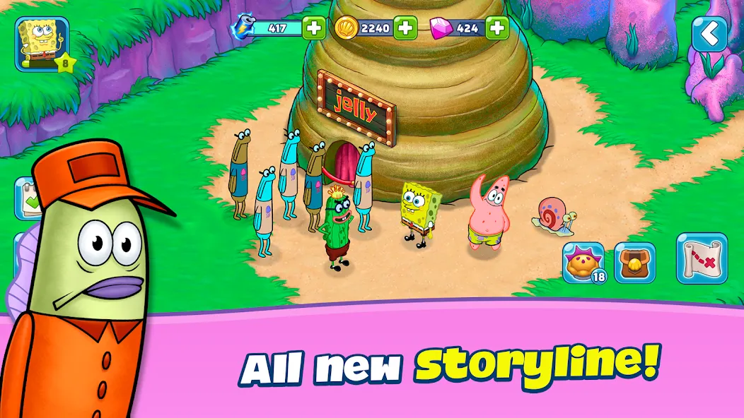 Скачать SpongeBob Adventures: In A Jam [MOD: безлимитные деньги и ресурсы] — скриншот 4