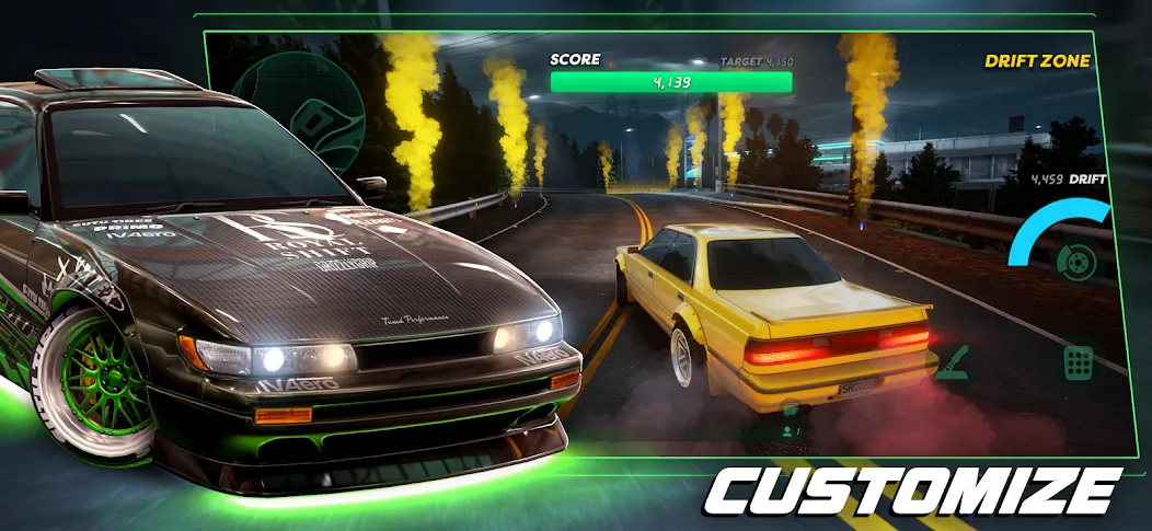 Скачать Static Shift Racing [MOD: безлимитные деньги и все машины открыты] на телефон — скриншот 2