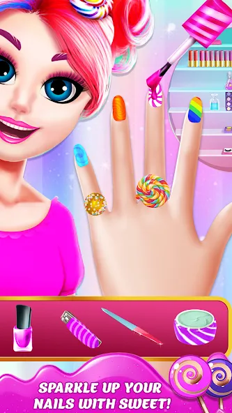 DIY Candy Makeup-Beauty Salon [MOD: безлимитные монеты и всё открыто] последняя версия — скриншот 3