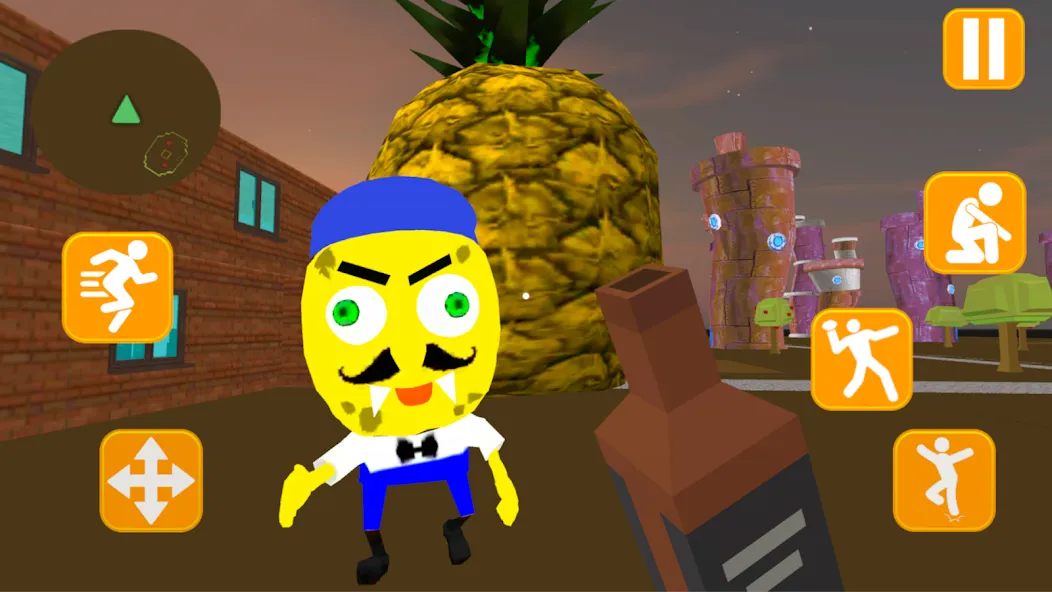 Скачать Neighbor Sponge. Scary Secret [MOD: страшные секреты и все уровни] — скриншот 1