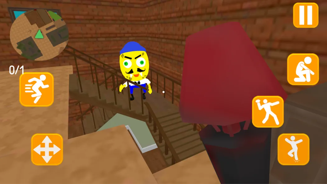 Скачать Neighbor Sponge. Scary Secret [MOD: страшные секреты и все уровни] — скриншот 3