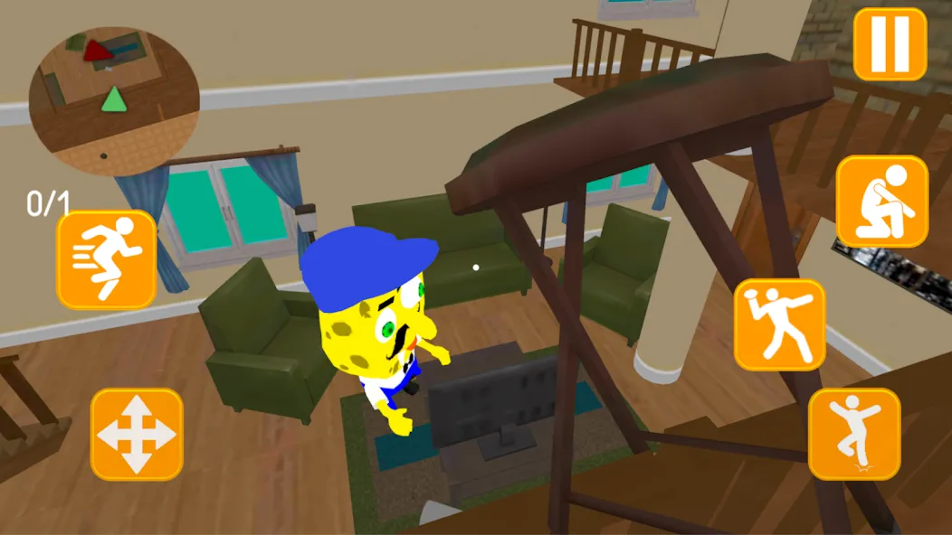 Скачать Neighbor Sponge. Scary Secret [MOD: страшные секреты и все уровни] — скриншот 4