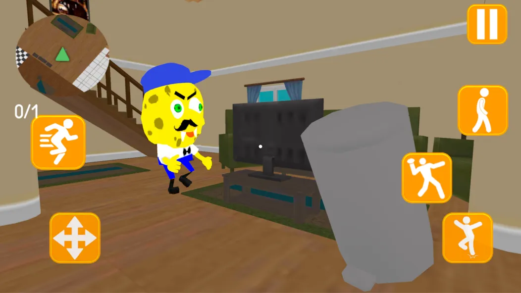 Скачать Neighbor Sponge. Scary Secret [MOD: страшные секреты и все уровни] — скриншот 5