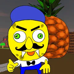 Скачать Neighbor Sponge. Scary Secret [MOD: страшные секреты и все уровни]