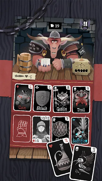 Card Crawl [MOD: безлимитные монеты и все карты открыты] последняя версия — скриншот 3