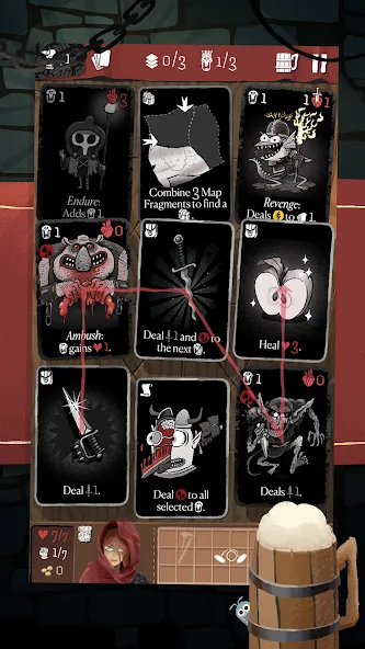 Скачать Card Crawl Adventure [MOD: безлимитные карты и ресурсы] на телефон — скриншот 1