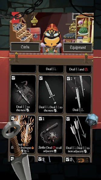 Скачать Card Crawl Adventure [MOD: безлимитные карты и ресурсы] на телефон — скриншот 5