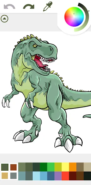Dinosaurs Coloring Book Dino [MOD: все раскраски разблокированы] последняя версия — скриншот 1