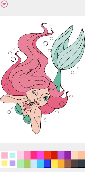 Princess Coloring Book Game [MOD: все раскраски открыты бесплатно] последняя версия — скриншот 2