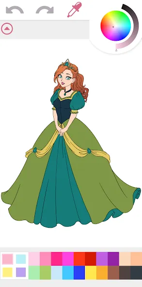 Princess Coloring Book Game [MOD: все раскраски открыты бесплатно] последняя версия — скриншот 5
