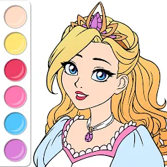 Princess Coloring Book Game [MOD: все раскраски открыты бесплатно] последняя версия
