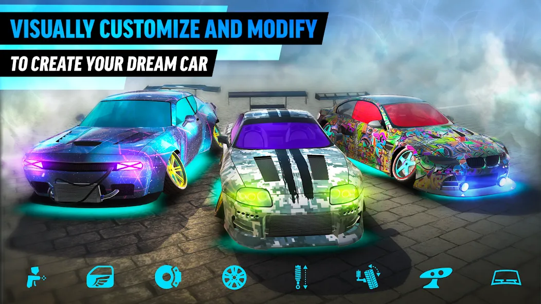 Drift Max World - Racing Game [MOD: безлимитные деньги и машины] последняя версия — скриншот 4