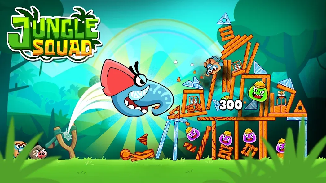 Jungle Squad: Rescue Animals [MOD: безлимитные монеты и открытые уровни] последняя версия — скриншот 1