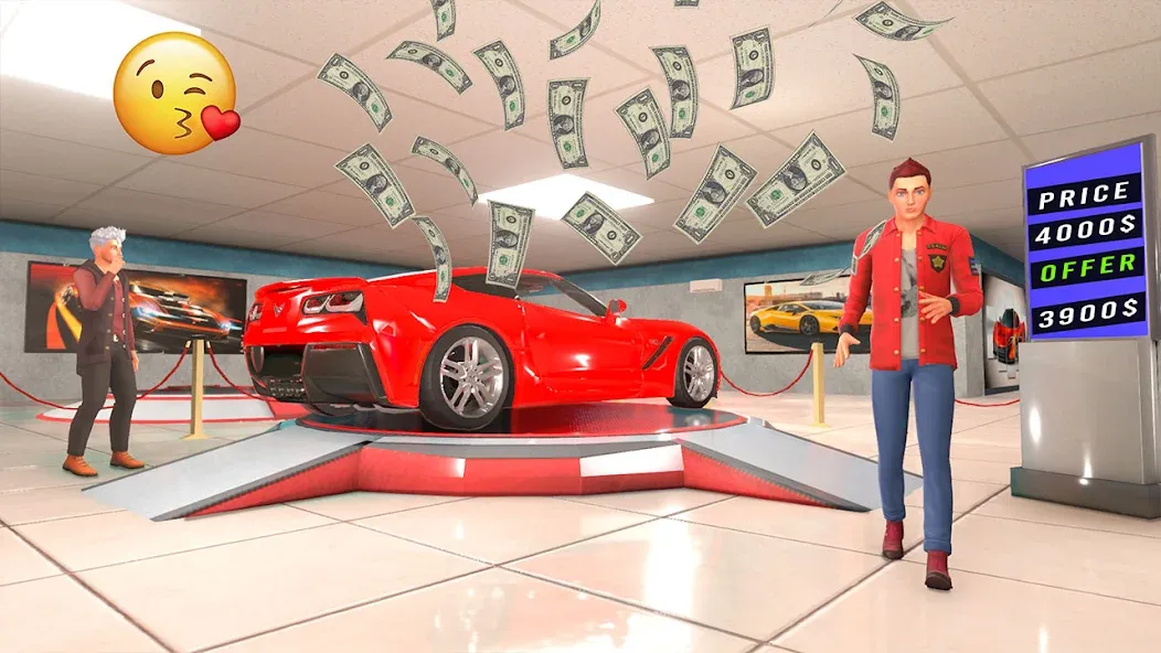 Скачать взлом Car Dealer Tycoon Auto Shop 3D [MOD: безлимитные деньги и все машины открыты] — скриншот 4
