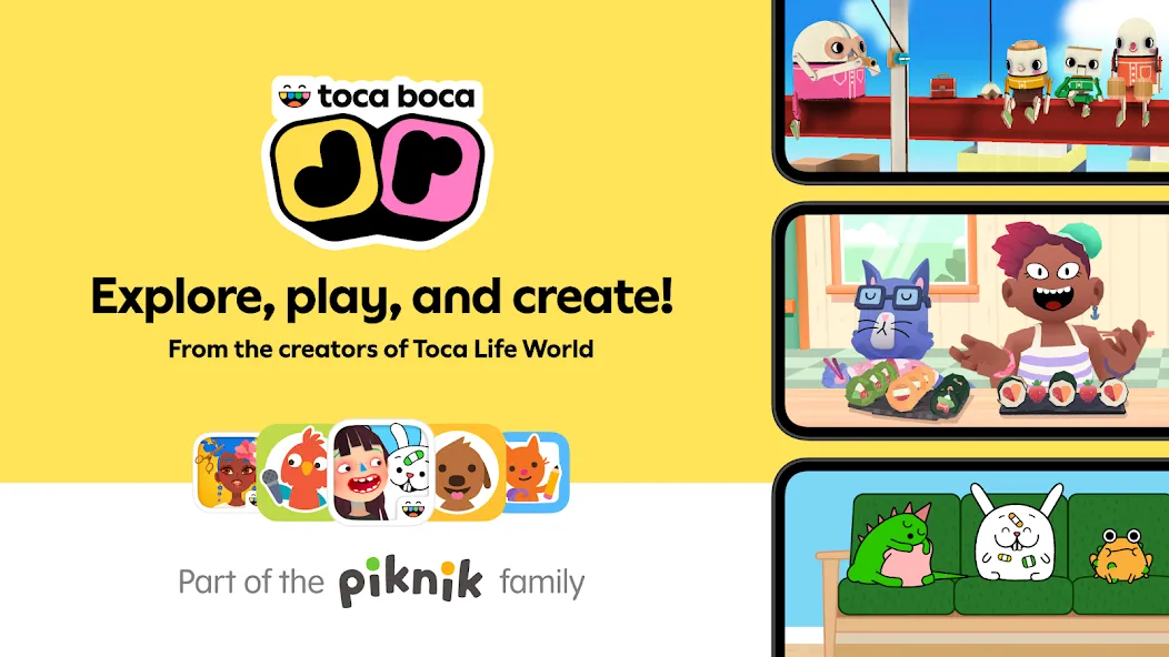 Toca Boca Jr [MOD: все локации и персонажи открыты] — Скачать бесплатно (APK) — скриншот 1