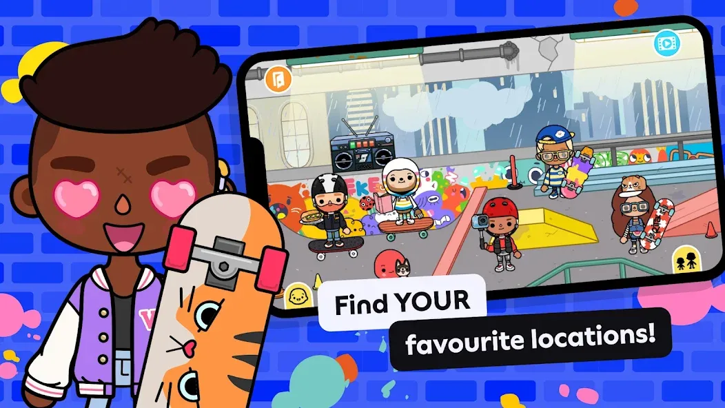 Взломанная Toca Boca World [MOD: открыты все локации и персонажи] на Андроид — скриншот 3