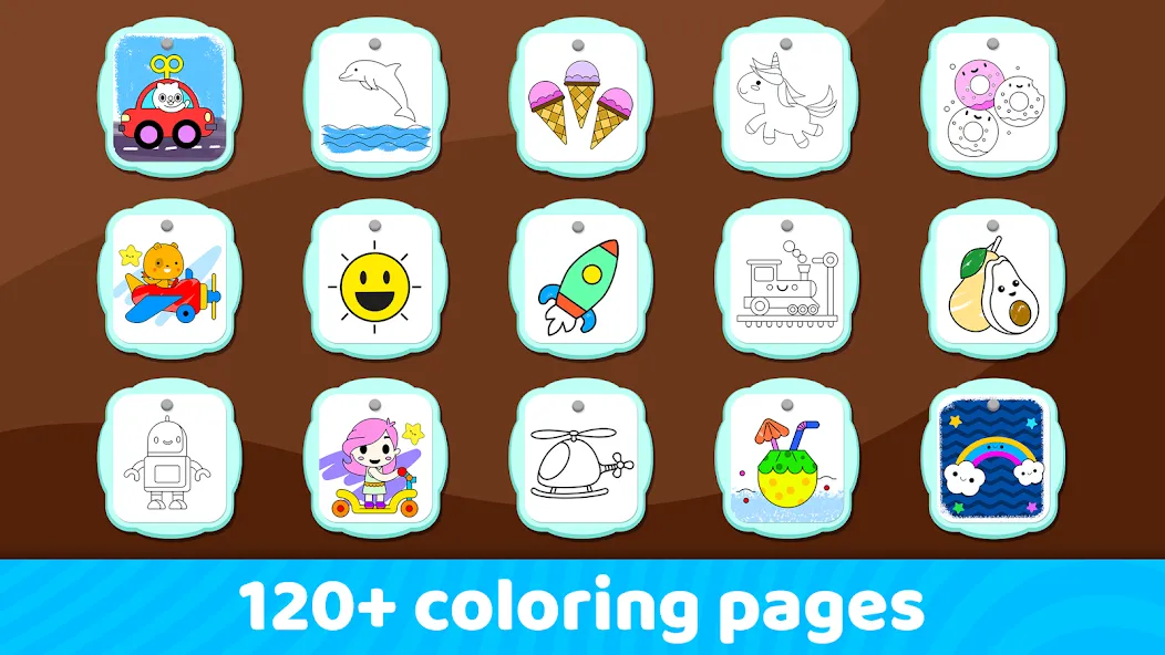 Toddler Coloring Book For Kids [MOD: все раскраски разблокированы] — Скачать бесплатно (APK) — скриншот 4
